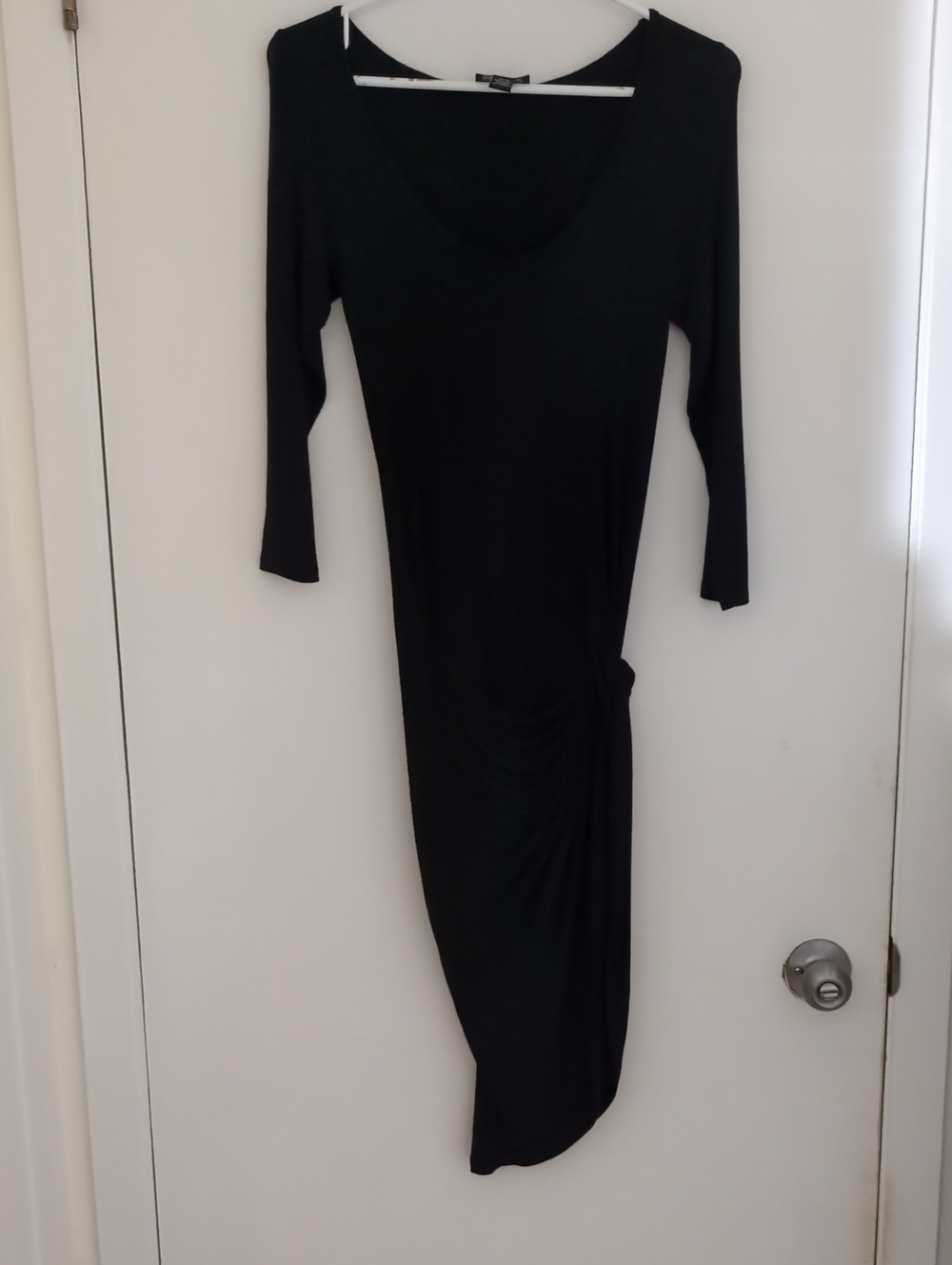 Size XS Seductions Black 1/2 Sleeve Dress